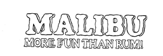 MALIBU MORE FUN THAN RUM! logo