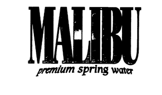 MALIBU PREMIUM SPRING WATER logo