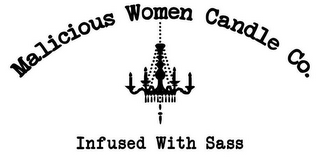 MALICIOUS WOMEN CANDLE CO. INFUSED WITHSASS logo