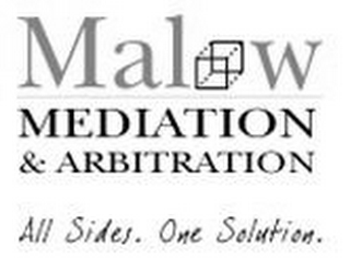 MALOW MEDIATION & ARBITRATION ALL SIDES. ONE SOLUTION. logo