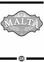 MALTA RICA logo