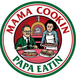 MAMA COOKIN PAPA EATIN logo