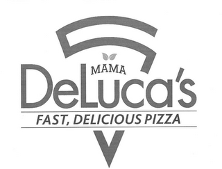 MAMA DELUCA'S FAST, DELICIOUS PIZZA logo