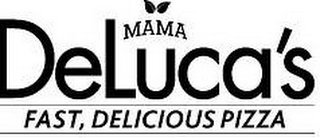 MAMA DELUCA'S FAST, DELICIOUS PIZZA logo
