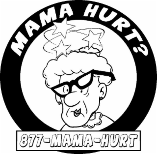MAMA HURT? 877-MAMA-HURT logo