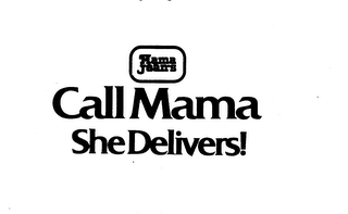 MAMA JEAN'S CALL MAMA SHE DELIVERS! logo