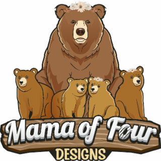 MAMA OF FOUR DESIGNS logo
