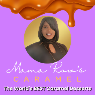 MAMA ROW'S CARAMEL THE WORLD'S BEST CARAMEL DESSERTS logo