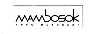MAMBOSOK 100% HEADGEAR logo
