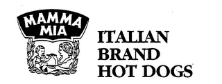MAMMA MIA ITALIAN BRAND HOT DOGS logo