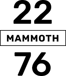 MAMMOTH 2276 logo