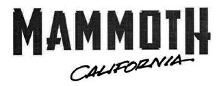 MAMMOTH CALIFORNIA logo