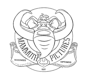 MAMMOTH PICTURES MAXIMUS EST OPTIMUS logo