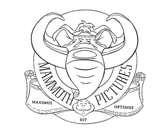 MAMMOTH PICTURES MAXIMUS OPTIMUS EST logo