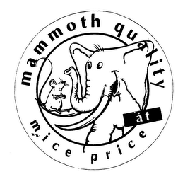 MAMMOTH QUALITY AT MICE PRICE logo