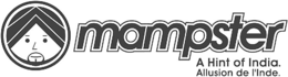 MAMPSTER A HINT OF INDIA. ALLUSION DE L'INDE. logo