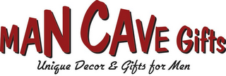 MAN CAVE GIFTS UNIQUE DECOR & GIFTS FOR MEN logo