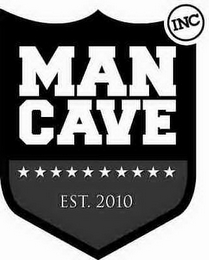 MAN CAVE INC. EST. 2010 logo