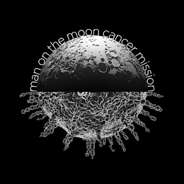 MAN ON THE MOON CANCER MISSION logo