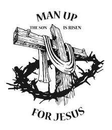 MAN UP FOR JESUS THE SON IS RISEN logo