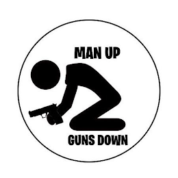 MAN UP GUNS DOWN logo