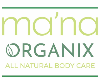 MA'NA ORGANIX ALL NATURAL BODY CARE logo