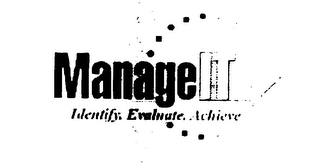 MANAGE IT IDENTIFY, EVALUATE, ACHIEVE logo