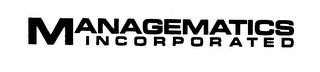 MANAGEMATICS INCORPORATED logo