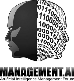 MANAGEMENT.AI ARTIFICIAL INTELLIGENCE MANAGEMENT FORUM 11100001010 1110000101010 0111000010 1110000110000 1000010101 0001010100 1100001010 00001010100 001010100 010101 01010 010 logo