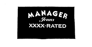 MANAGER JEANS XXXX-RATED logo