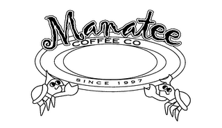 MANATEE COFFEE CO SINCE 1997 logo