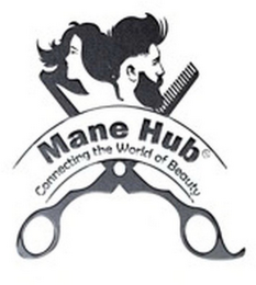 MANE HUB CONNECTING THE WORLD OF BEAUTY logo