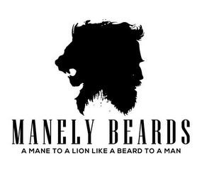 MANELY BEARDS A MANE TO A LION LIKE A BEARD TO A MAN logo