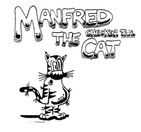 MANFRED THE CHECKER TAIL CAT logo