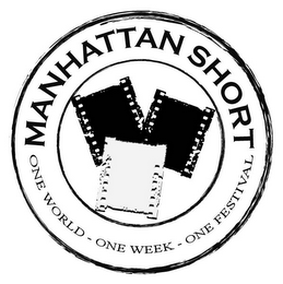 MANHATTAN SHORT ONE WORLD ONE WEEK ONE FESTIVAL logo