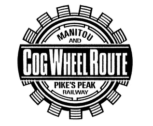MANITOU AND COG WHEEL ROUTE PIKE'S PEAKRAILWAY logo