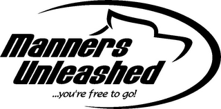 MANNERS UNLEASHED ...YOU'RE FREE TO GO! logo