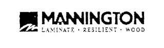 MANNINGTON LAMINATE RESILIENT WOOD logo