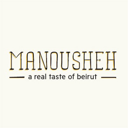 MANOUSHEH - A REAL TASTE OF BEIRUT - logo