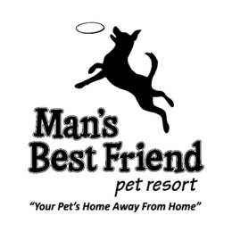 MAN'S BEST FRIEND PET RESORT "YOUR PET'S HOME AWAY FROM HOME" logo