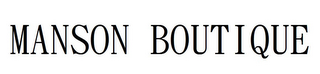 MANSON BOUTIQUE logo
