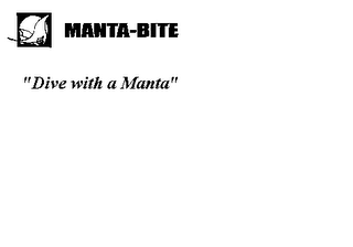 MANTA-BITE "DIVE WITH A MANTA" logo