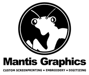 MANTIS GRAPHICS CUSTOM SCREENPRINTING · EMBROIDERY · DIGITIZING logo