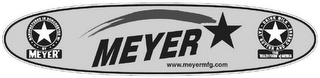 MANUFACTURED IN DORCHESTER WI BY MEYER MEYER WWW.MEYERMFG.COM DRINK MILK EAT BUTTER AND CHEESE THE "HEALTH FOODS" OF AMERICA logo