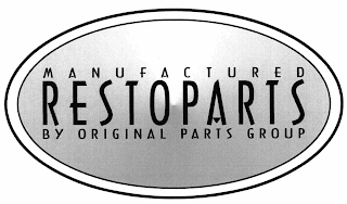 MANUFACTURED RESTOPARTS BY ORIGINAL PARTS GROUP logo