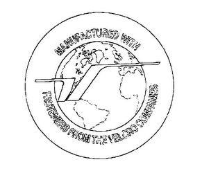 MANUFACTURED WITH FASTENERS FROM THE VELCRO COMPANIES logo