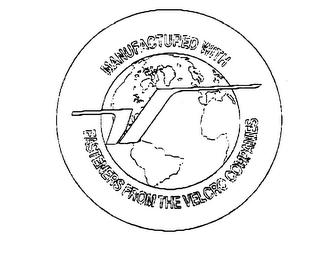 MANUFACTURED WITH FASTENERS FROM THE VELCRO COMPANIES V logo