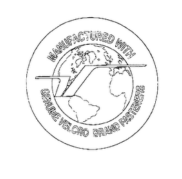MANUFACTURED WITH GENUINE VELCRO BRAND FASTENERS V logo