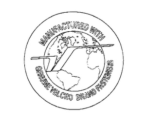 MANUFACTURED WITH GENUINE VELCRO BRAND FASTENERS V logo