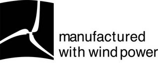 MANUFACTURED WITH WIND POWER logo
